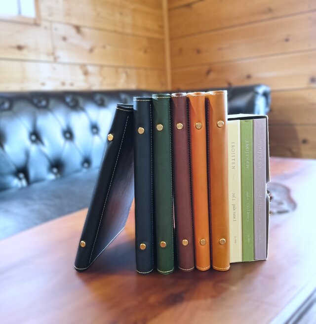 【全色受注再開】【全て手作りの一点もの革小物】・一生ものA5バインダー～アルテ・マーノ～