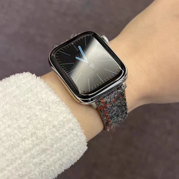 アップルウォッチバンド Apple Watch バンド オリジナルデザイン 英国製です 手縫い 本革 天然草木染め