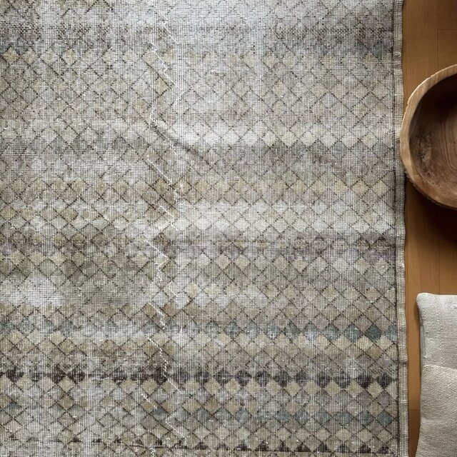 112×192 貴重ブラックオーバーダイ 擦れシャビー トルコヴィンテージ