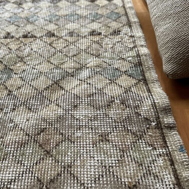 メダリオン　擦れシャビー　トルコヴィンテージラグ メダリオン擦れシャビートルコヴィンテージラグ