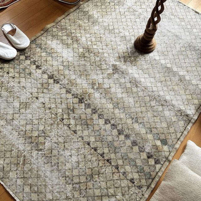 90×184 ニュアンスベージュ　トルコヴィンテージラグ 90×184 ニュアンスベージュ トルコヴィンテージラグ 90×184 ニュアンス