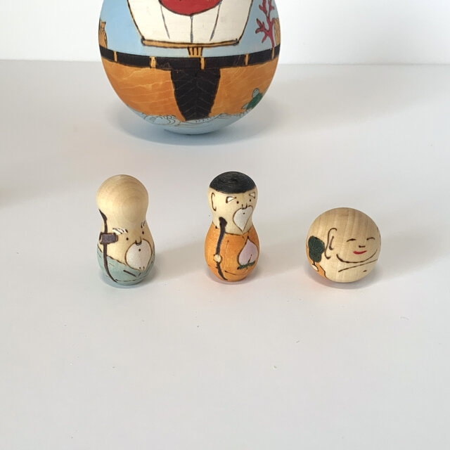 宝船と七福神 木のおもちゃ | iichi 日々の暮らしを心地よくする