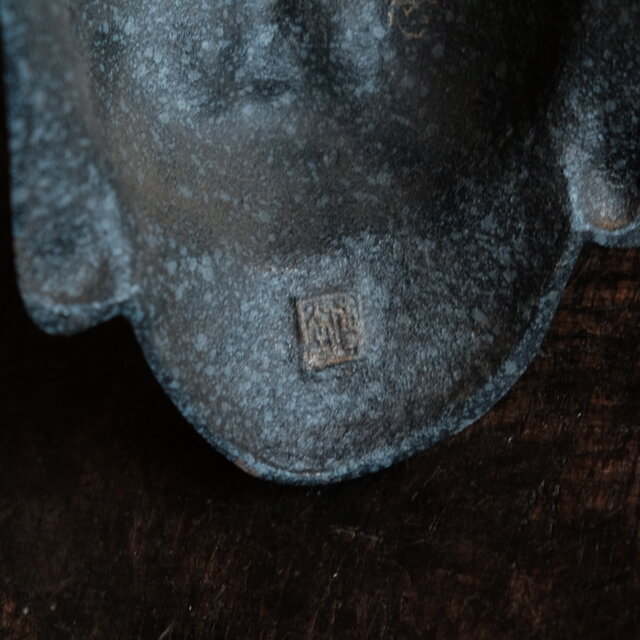 味のあるお品物◇金属製 仏面 弥勒菩薩 眞如寺本堂落慶記念品