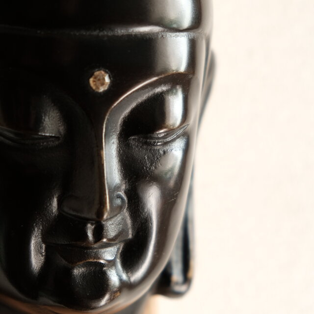 【超特級呪物】瓦仏面 弥勒菩薩 流れを変える御面　運命転換　開運　曰く付き　縁起 味のあるお品物◇金属製 仏面 弥勒菩薩 眞如寺本堂落慶記念品