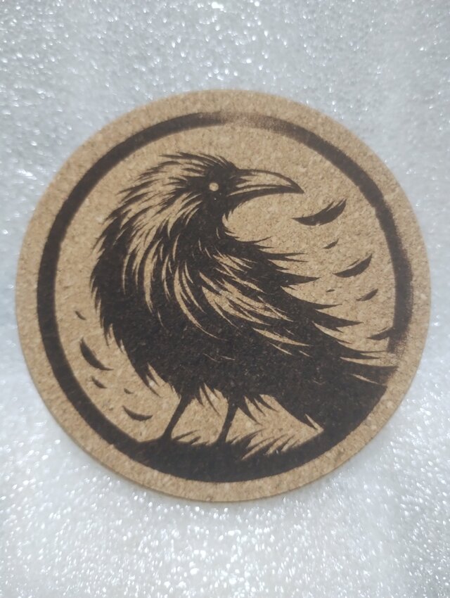 コースター　カラス