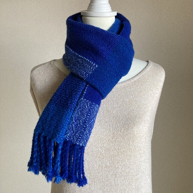 【手織り】ウールのマフラー・送料無料・