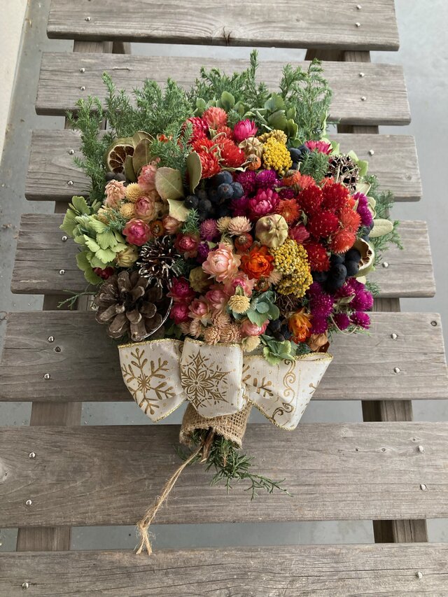 森のクリスマススワッグ4