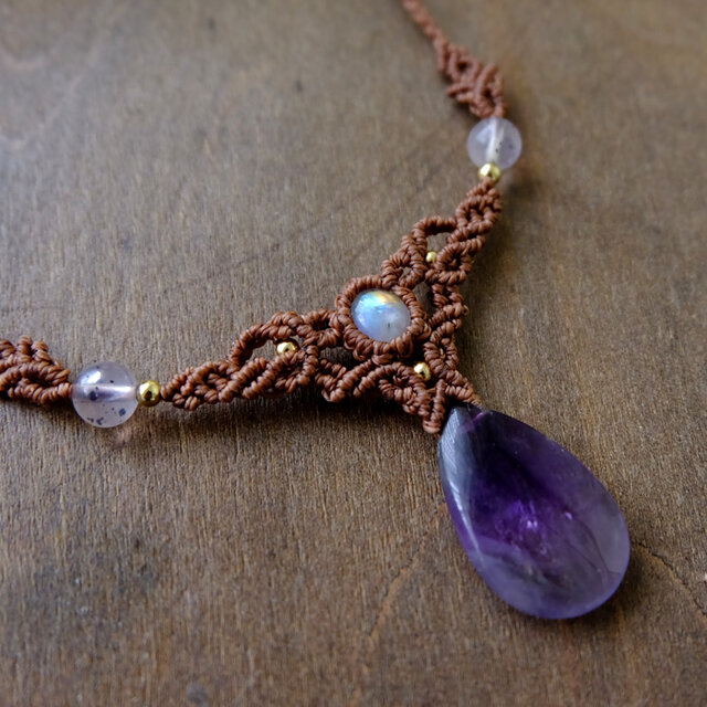 インド産 ファントムアメジスト ・ムーンストーン（インド産