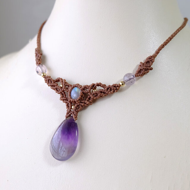 インド産 ファントムアメジスト ・ムーンストーン（インド産