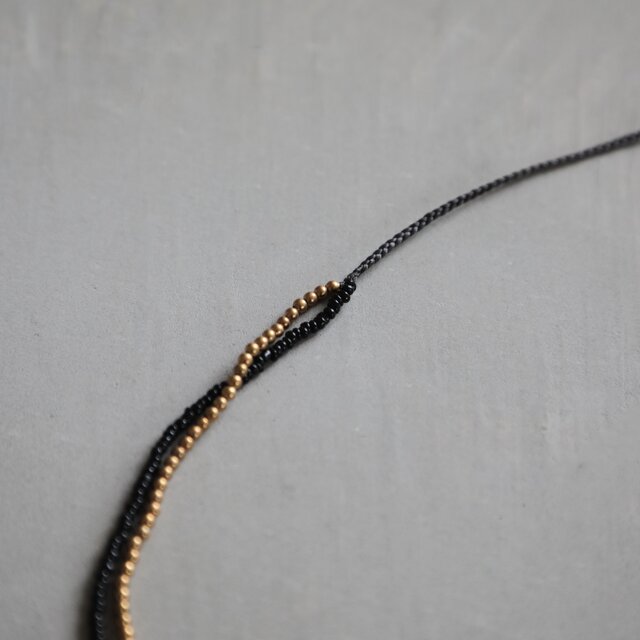 necklace Brass & Vintage Beads | iichi 日々の暮らしを心地よくする