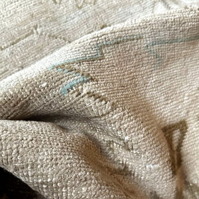 72×130 ベージュナチュラルカラー　パッチワーク　トルコヴィンテージラグ 71×124ウール ベージュ×ブラウン パッチワーク トルコヴィンテージラグ