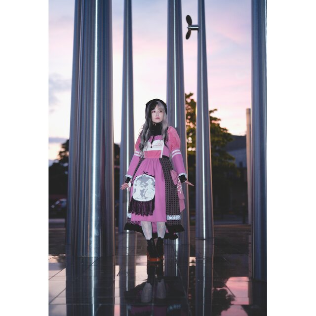 着物リメイク 夕焼けノスタルジヰワンピース