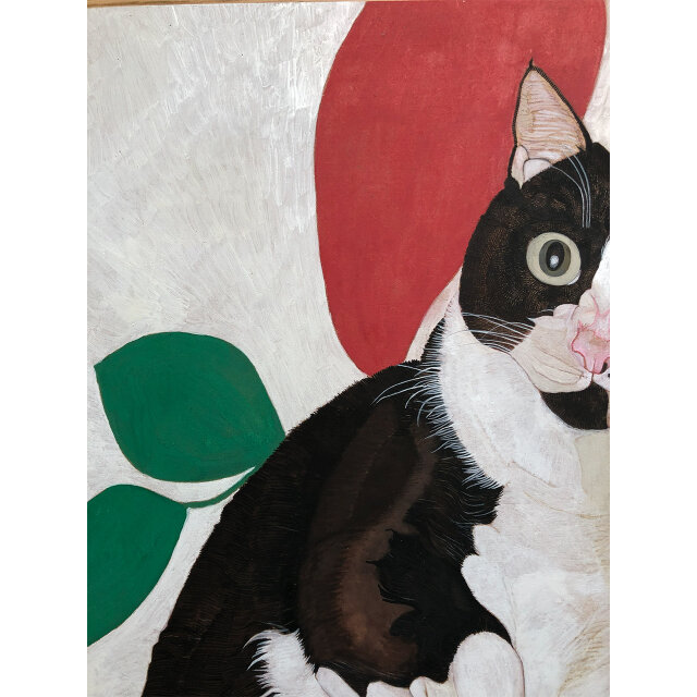 ウメ15」猫イラスト（原画） | iichi 日々の暮らしを心地よくする