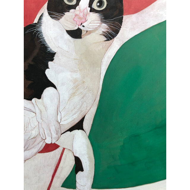 ウメ15」猫イラスト（原画） | iichi 日々の暮らしを心地よくする