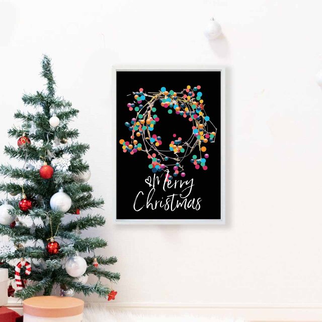 クリスマス 送料無料 プロのイラスト A4〜A0 ポスター アートポスター