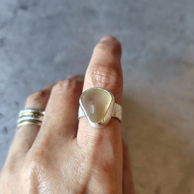 シトリンシルバーリング#12.5〜13 | iichi 日々の暮らしを心地よくする
