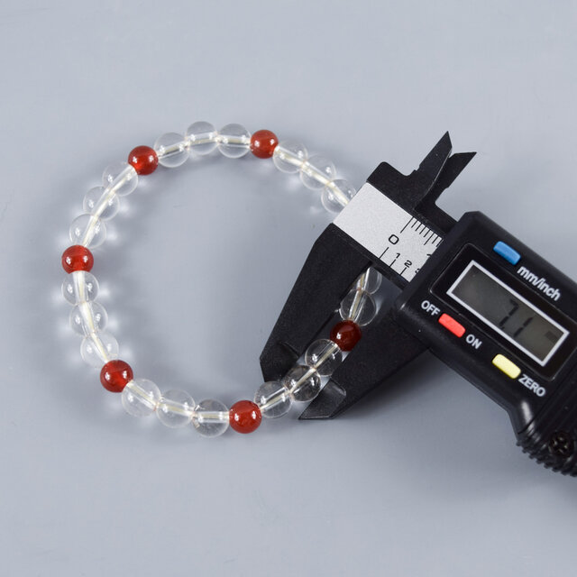 7mm 本水晶 瑪瑙 ブレスレット UDA218 | iichi 日々の暮らしを心地よく