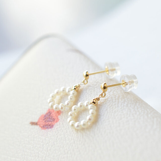 K10 手作りのサークルピアス