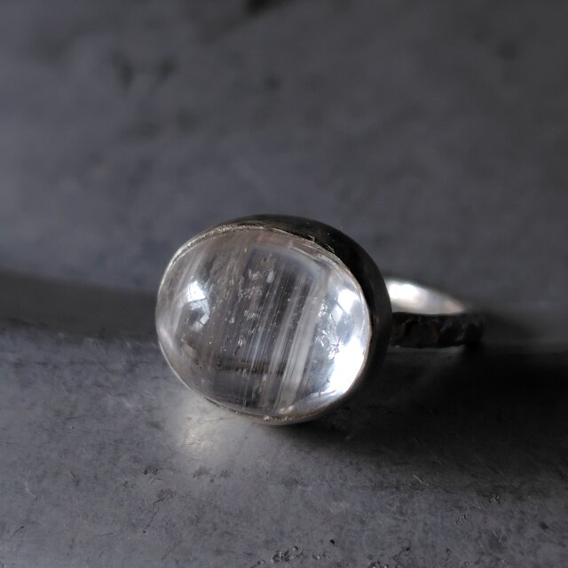 キャッツアイトパーズシルバーリング#14.5