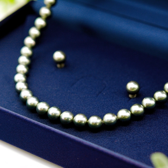 迷わないフォーマル】グレーパールネックレス&ピアスorイヤリング
