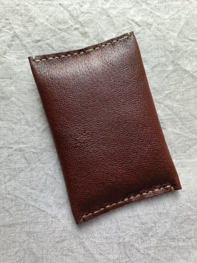 ポケットティッシュケース チョコ ピッグスキンレザー | iichi 日々の