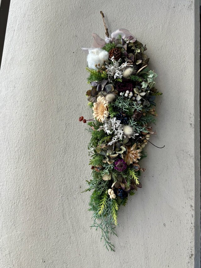 5.秋色紫陽花スワッグ 12.秋色紫陽花スワッグ