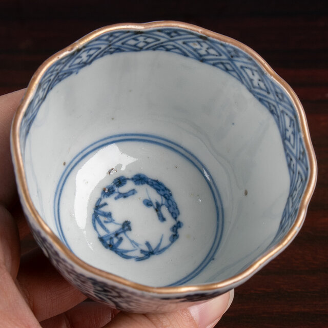 古伊万里 染付蛸唐草文 碗 江戸後期 E1659 | iichi 日々の暮らしを