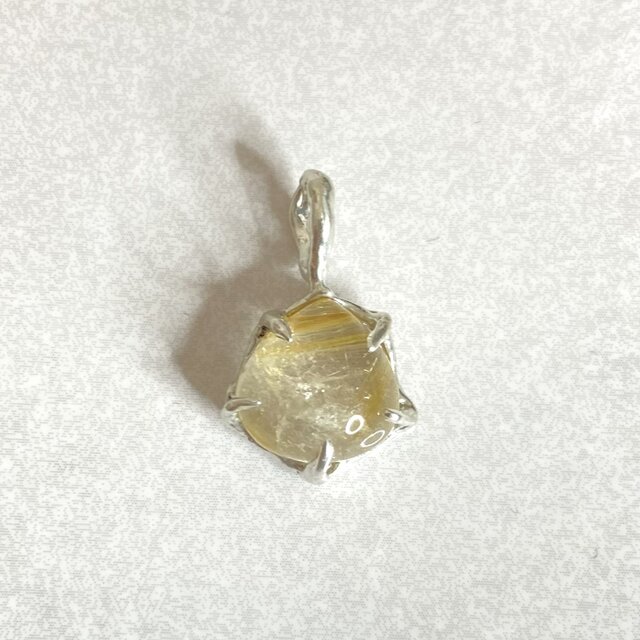 SV925 ルチルクォーツ ペンダントトップ (マロン) | iichi 日々の