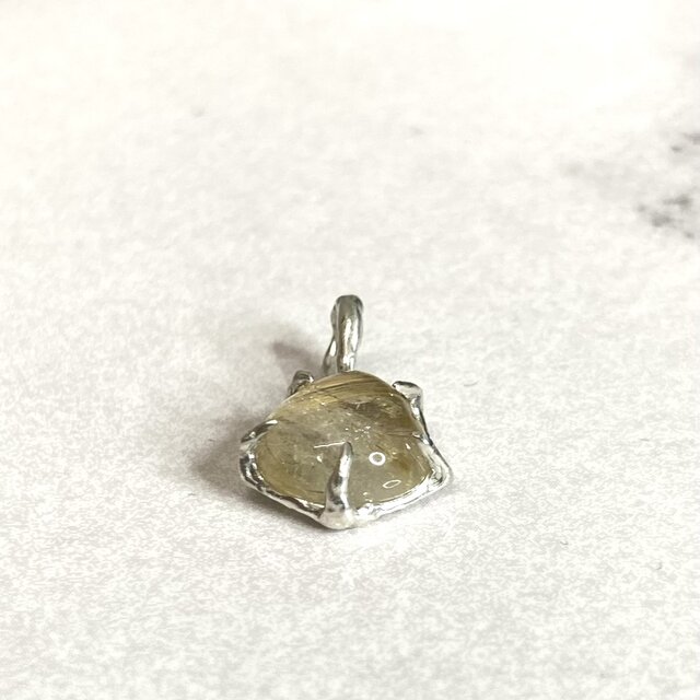 SV925 ルチルクォーツ ペンダントトップ (マロン) | iichi 日々の