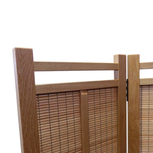 現品限り 木製 新和風スクリーン⑤ 衝立 3連 パーテーション NR-3