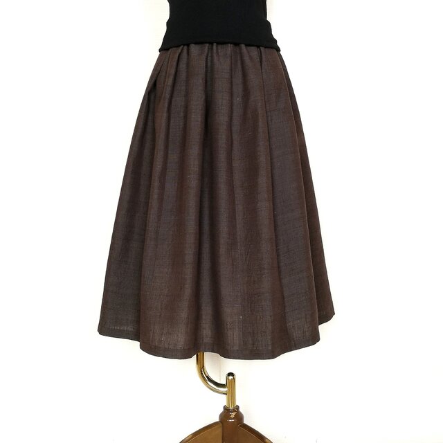 紬リメイク＊タックスカート