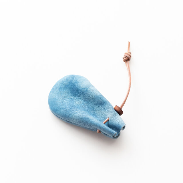 藍染牛革巾着  22431127