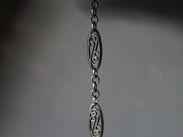 フランス　アンティーク　ブレスレット　フィリグリー　ヴィンテージ 純銀 フィリグリー ブレスレット フランスアンティーク ヴィンテージ