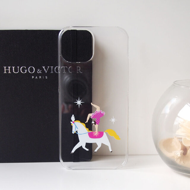 ＜Androidソフト＞クリアスマホケース【馬乗りサーカス】