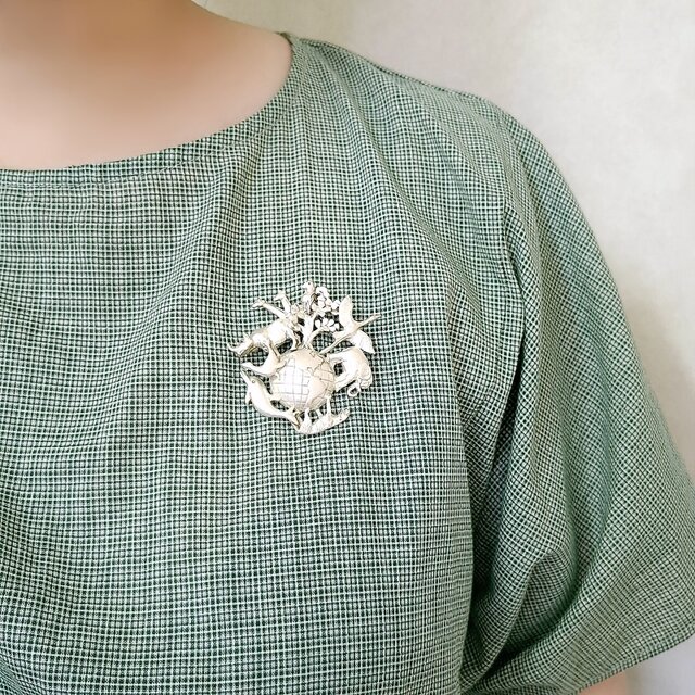 AJC》 silver animals of world エージェイシー ヴィンテージブローチ