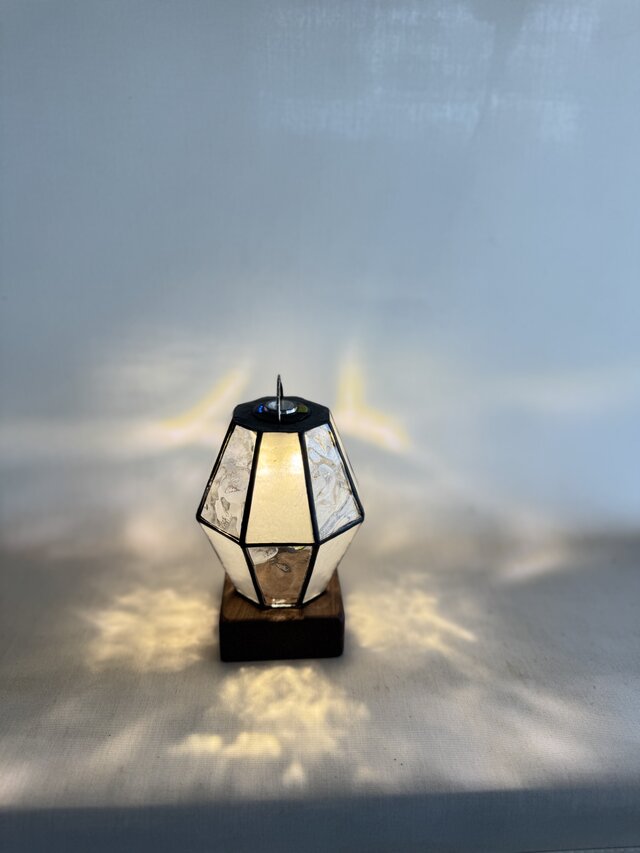 avocado ランプシェード　2WAY ステンドグラス　ゴールゼロLED用