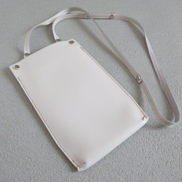 SALE開始～　よくばり3way♪《牛革》スマホショルダーポーチ・フラットタイプ・063