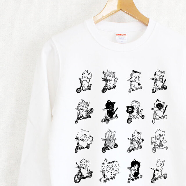 チャリ猫　スウェット