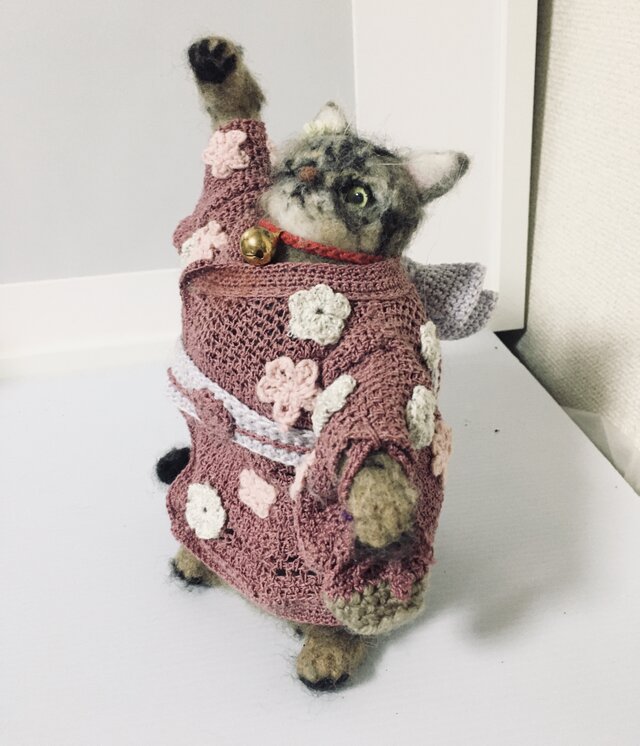 招き子猫　古布縮緬　ハンドメイド　手作り hq720.jpg?sqp=-
