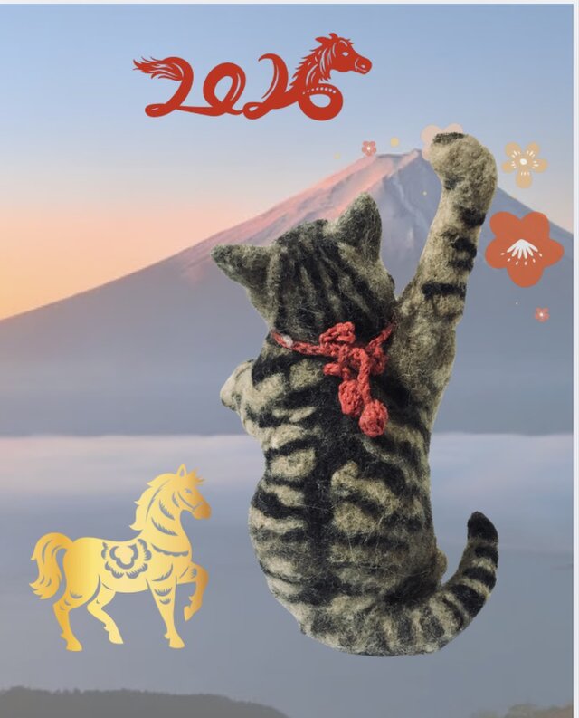 松山庭園美術館『猫ねこ展覧会』審査員特別賞受賞作家が贈る、一点物の