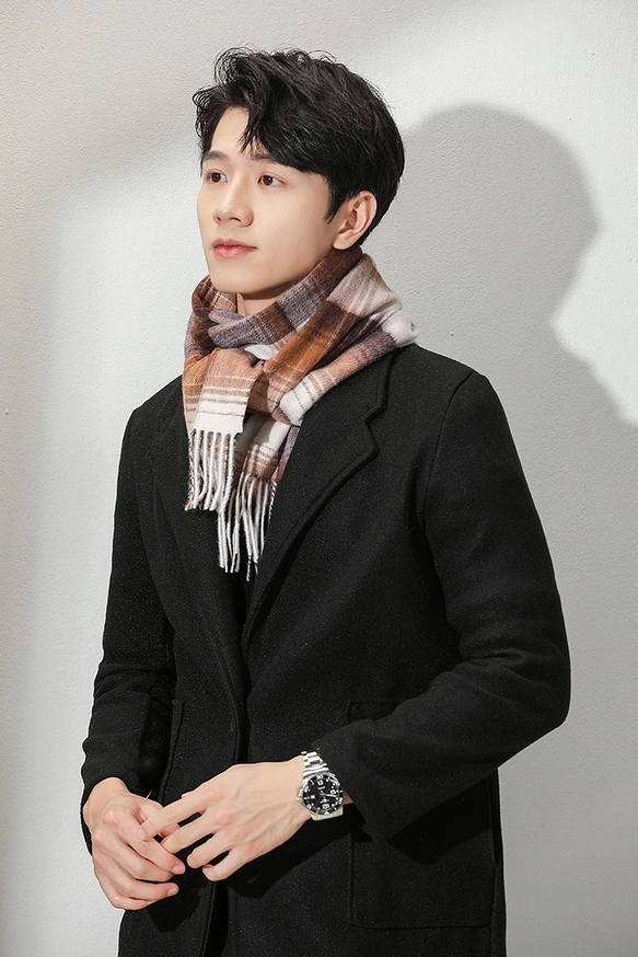 スヌード冬 ネックウォーマー スヌード マフラー メンズ ストール カシミヤ100% 最高のカシミヤ 英国風