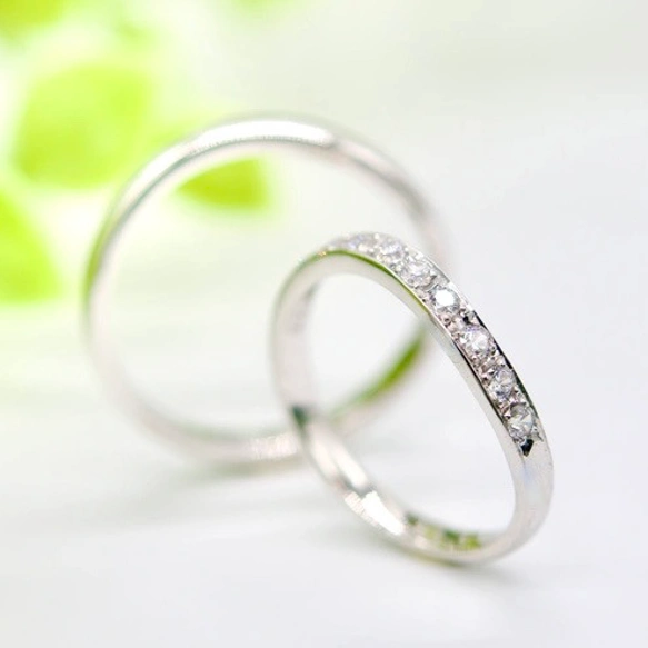 【ペア特別価格】プラチナ ダイヤモンド 結婚指輪 ~Premium Infinity無限大~【ウェーブタイプ/送料無料】