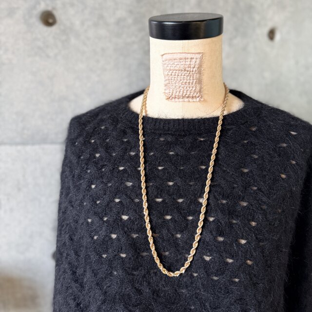 NM58-【 MONET 】モネ・ヴィンテージネックレス 1980s Gold Tone Screw