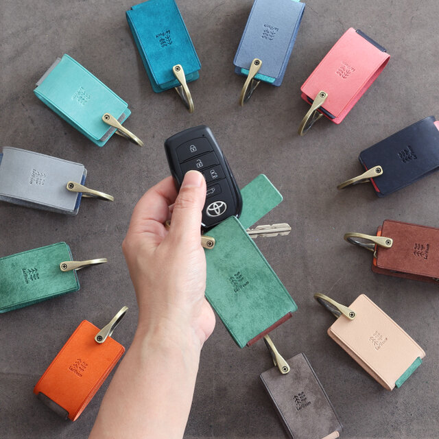 スマートキーケース Lサイズ LF-065 レザーキーケース 本革キーケース カラーオーダー キーホルダー 人気