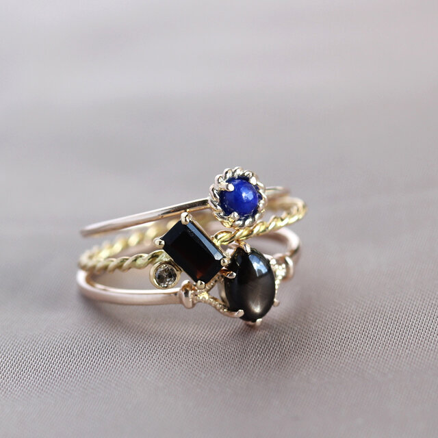 K10 ブラウン・スターサファイア リング | iichi 日々の暮らしを