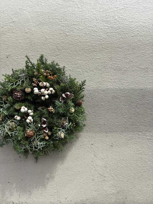 ナチュラルクリスマス　南京ハゼのリース