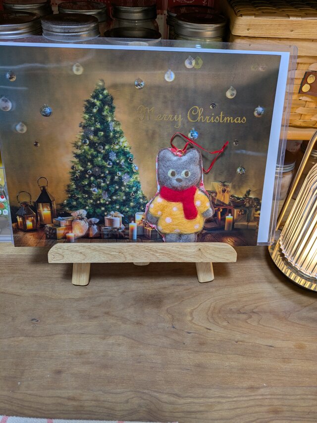 クリスマス　オーナメント　ねこ