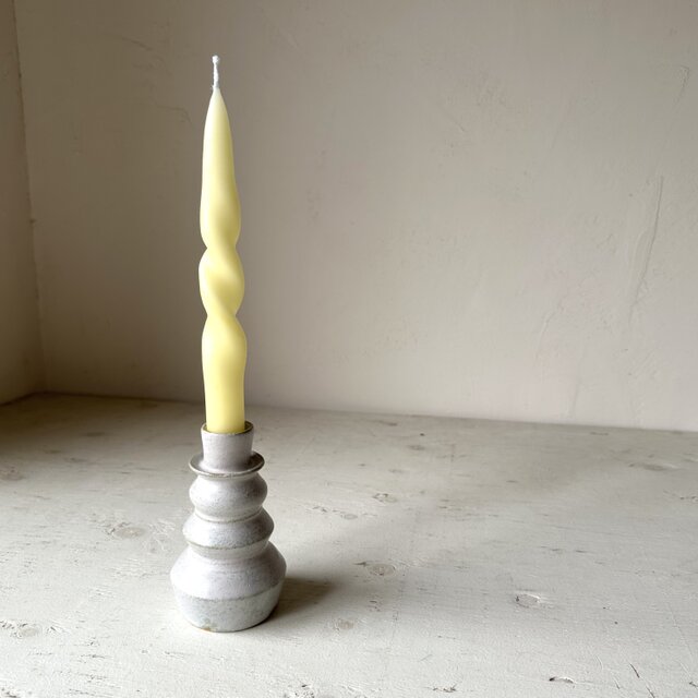 ドロマイト釉　キャンドルスタンド(細)