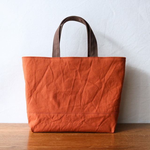 在庫アリ★mコーヒー×紅茶　浜松産帆布使用トートM