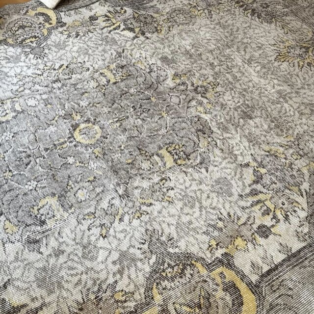 超大判177×260グレージュ×クリーム　メダリオン　トルコヴィンテージラグ 超大判177×260グレージュ×クリーム メダリオン トルコヴィンテージラグ